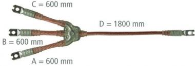 DEHN E.u.K.-Seil 3-polig  EKV3 PK1 95 35 