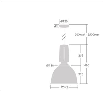Thorn GLAC2 L LED3 3500-830     96632410 