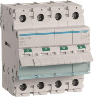 Hager Ausschalter 80A 4Schließer  SBN480 