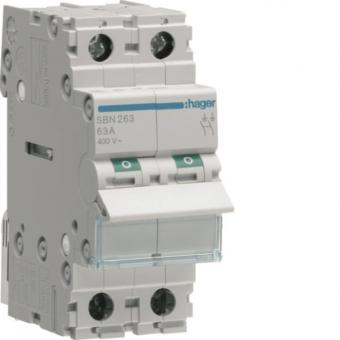 Hager Ausschalter 63A 2Schließer  SBN263 