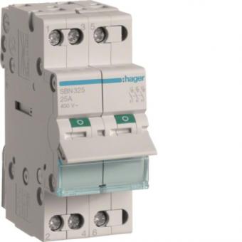 Hager Ausschalter 25A 3Schließer  SBN325 
