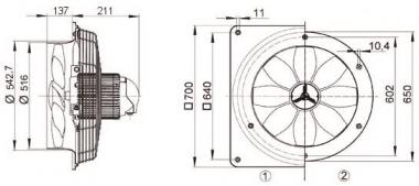 MAICO Wandventilator           DZQ50/84B 