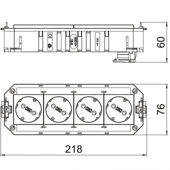 OBO UTC4 G W2OR2 Uniträger Connect GST18 