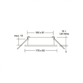 BRUM Einbaumodul rechteckig, 2- 45025180 