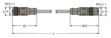 Turck Verbindungs- RK4.5T-5-RS4.5T/S2500 
