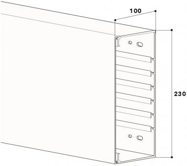 GGK FB-Geräteeinbaukanal     FB100X230GR 