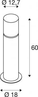 SLV ROX ACRYL 60 Pole Outdoor    1001489 