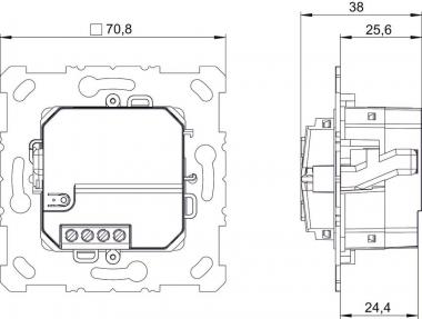 Theben 2/4f Funk-Taster      PB 4 RF KNX 