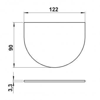 Albert G 336, Halb-oval Scheibe 90220336 