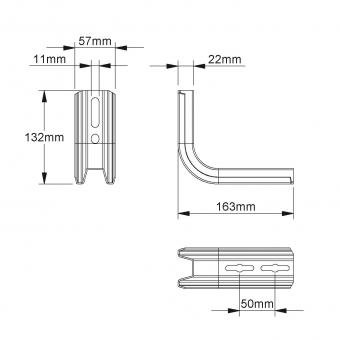 NIED Verzinkt Wandausleger         100MM 