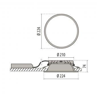 PIL DL ROUND MAXI 19 C/EW 840    3108979 