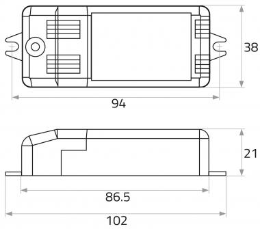 Rutec LED Konverter 350mA IP20     83445 