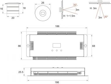 Rutec LED-Controller,ES32, inkl. 3 80603 