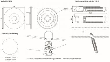 RP SI-Leuchte Einbau/Linsen-   EEQL433SC 