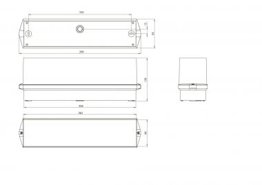 RP RZ-Leuchte Decke EB + SC/3h KWID413SC 