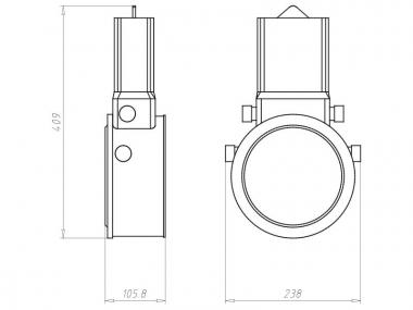 KAIS Einbaugehäuse HaloX 180mm   1282-30 