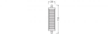 Ledvance LED LINE R7s P 20W 830 Clear 