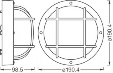 LEDV BULHEAD ESSENTIAL ROUND IP54 