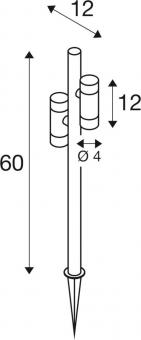 SLV HELIA SLIM Pole double       1007869 