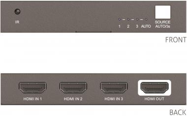 PureLink 3x1 HDMI 2.0 Switch  PT-SW-HD3A 