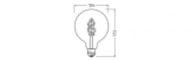 LEDV SMART+ WiFi Fil G125 RGBW 30 