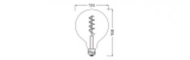 Osram 1906 LED GLOBE 5W/818 230V FIL SM 