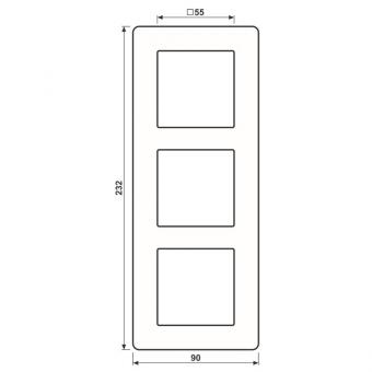 Jung AV583GLMMO Glasrahmen AV 583 GLM MO 
