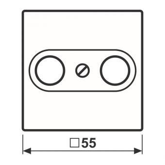 JG A 500 Koax-Abdeckung       A561PLTVWW 