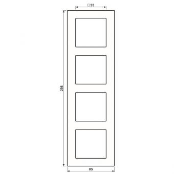 Jung Rahmen A 550             A5584BFWWM 