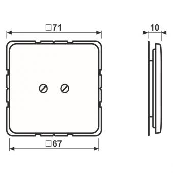 JG CD 500 Blind-Abdeckung       CD561BWW 