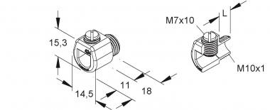 HKL Klemmnippel Iso M10             434W 