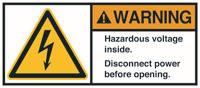 HEIN 181022 ANSI-Aufkleber WARNING 1=2 