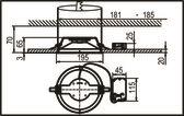 RIDI Einbaudownlight, raumseitig 0321511 