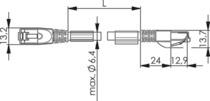 TEGA STX RJ45-RJ45 VL Cat.6A L80402A0002 