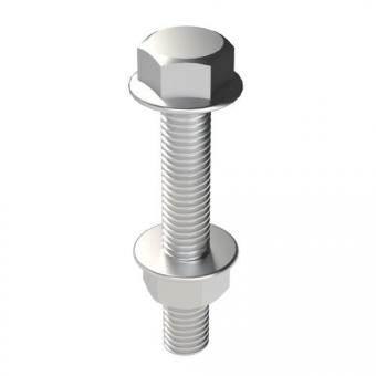 Unex Schraube DIN 6921 mit Muttern M8x50 