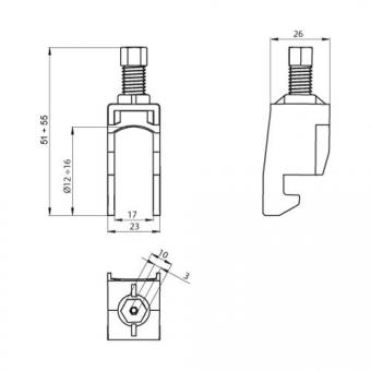 Unex Kabelschelle achatgrau     67711-48 