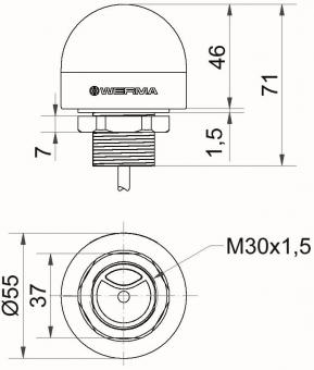 Werma MC55 RGB Dauer/Blink      24011050 