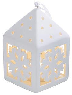 S&H LED-Deko Laterne Schneeflocke  59595 