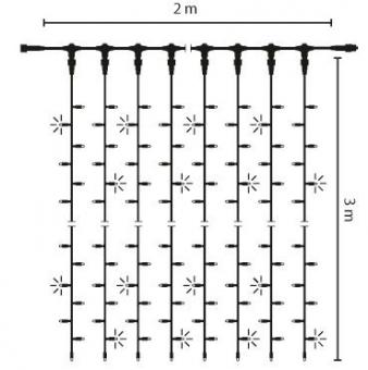 S&H LED Drape Lite Flash 600 2x3m  58743 