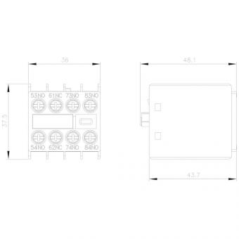 Siemens 3RH29111XA310MA0 Hilfsschalter- 