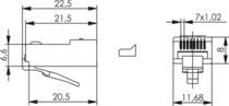 TEGA RJ45-Stecker MP8        J00026A0182 