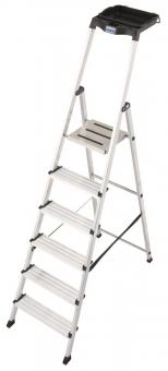 KRAU SECURY Alu-Leiter 6 Stufen   126542 