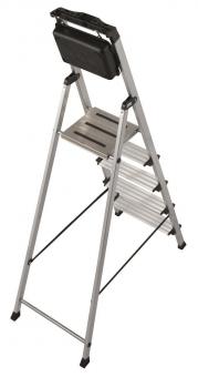 KRAU SECURY Alu-Leiter 5 Stufen   126535 