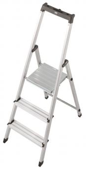 KRAU SOLIDY Alu-Leiter 3 Stufen   126214 