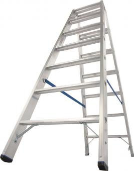 Krause Stufen-Doppelleiter Alu 2x7 