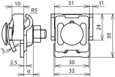 DEHN Falzklemme AL 0,7-8mm        365031 