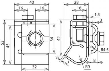 DEHN Dachrinnenklemme Cu          339157 