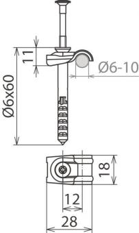Dehn 390120 LH DQ  LH DQ 6.10 ND6X60 V2A 