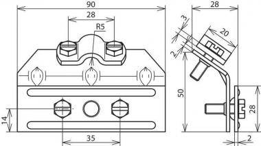 DEHN Schneefanggitterkl. Cu       343007 