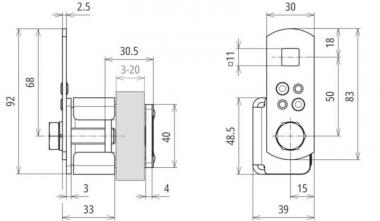 Dehn 372330 AKK AL B11.11 KBF 3 20 STTZN 